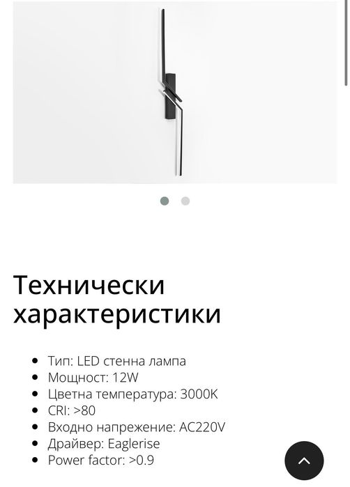 LED стенна лампа-аплик ,Чисто нови