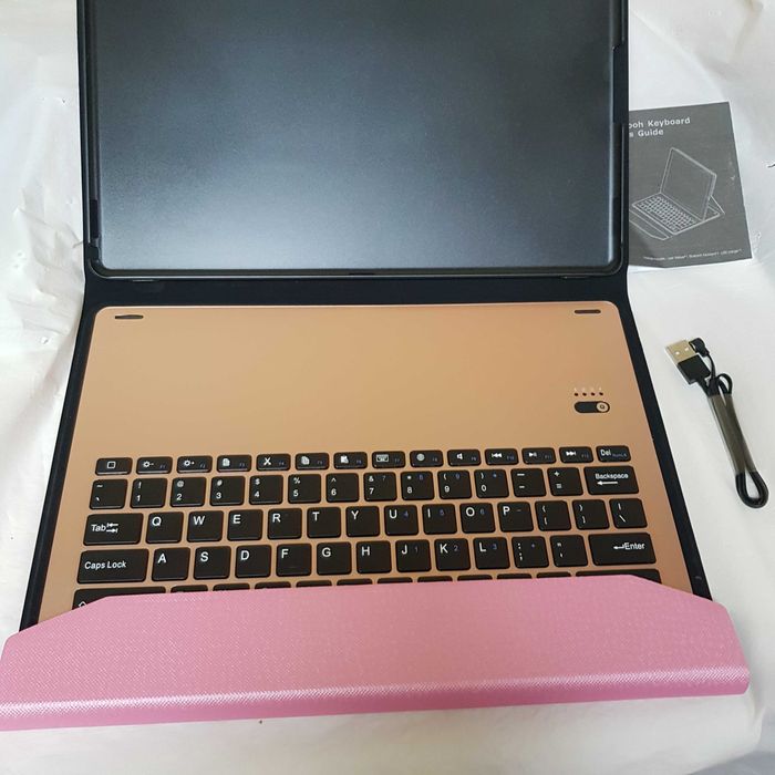 Tastatura Profesionala Wireless Bluetooth pt. iPad Pro/ Roz - Reducere