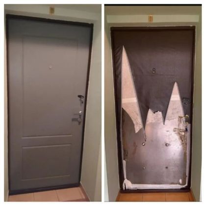 реставрация железных дверей