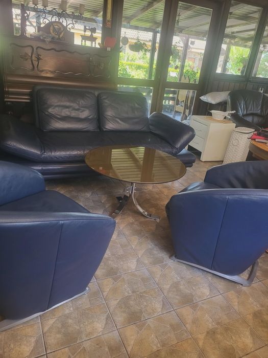 Set canapea piele naturală