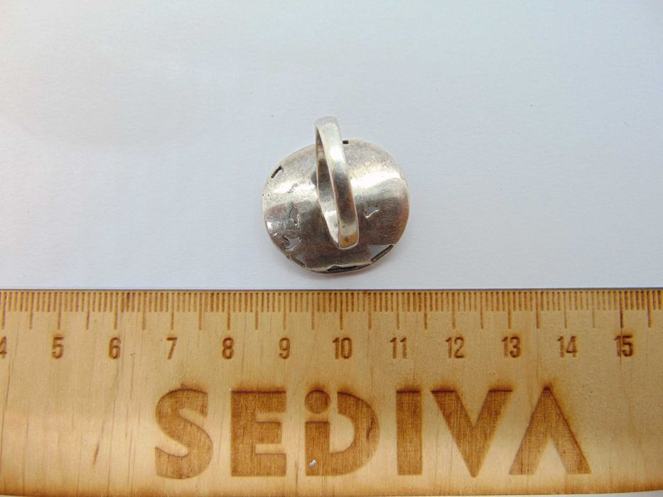 Inel statement din argint cu sidef