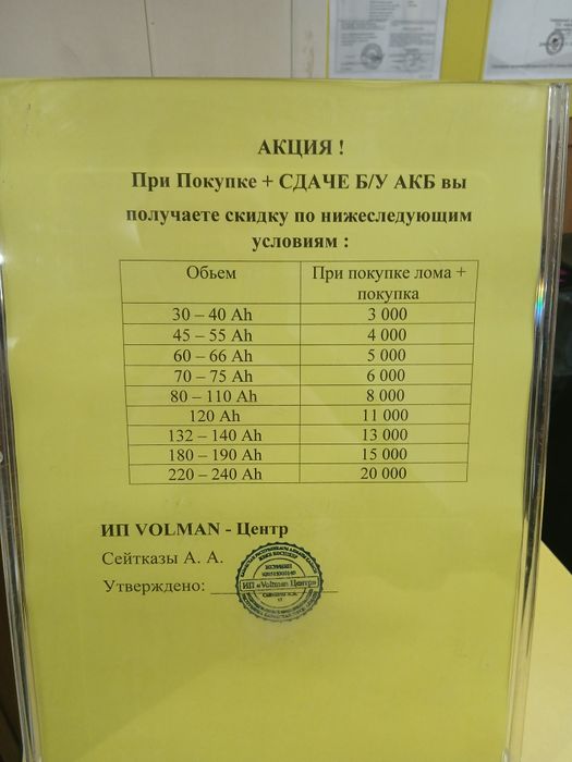 Аккумуляторы барс BARS с гарантией