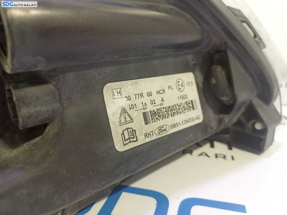 Far Stanga EUROPA FARA Xenon Ford Focus 2 FL Facelift 2007 - 2011 Cod 8M51-13W030-AD [L1755]