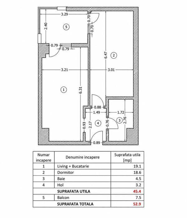 Apartament 2 camere Central Address Residence | Proprietar | 53 mp