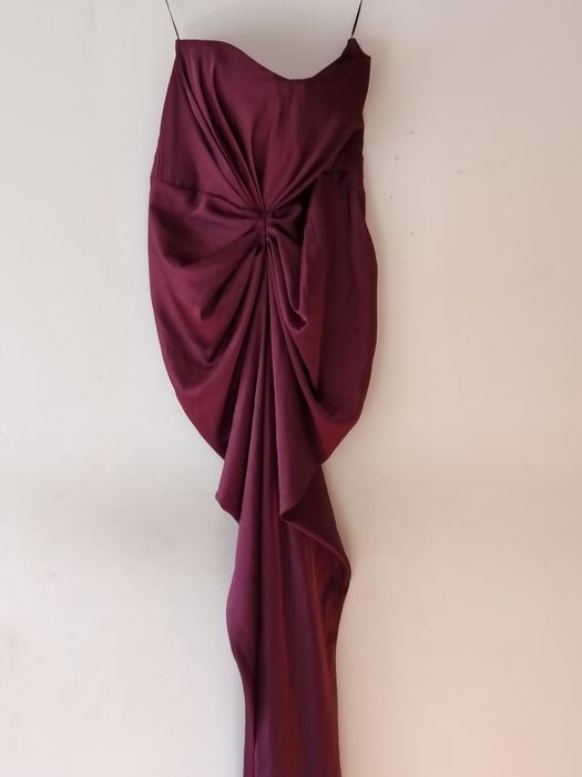 Rochie Ana Radu din satin MOV PRUNA