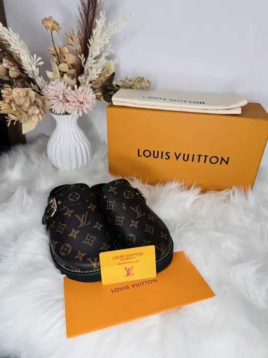 Papuci Louis Vuitton-piele naturala 100% premium prezentare completa