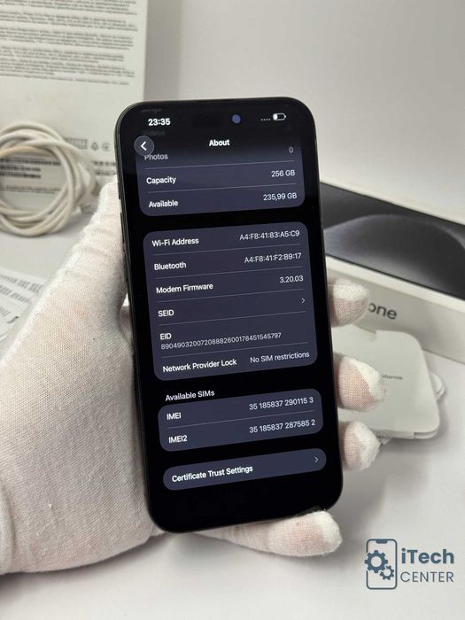 iPhone 15 Pro MAX, 256GB, Black Titanium, КАТО НОВ, 1г. ГАРАНЦИЯ!