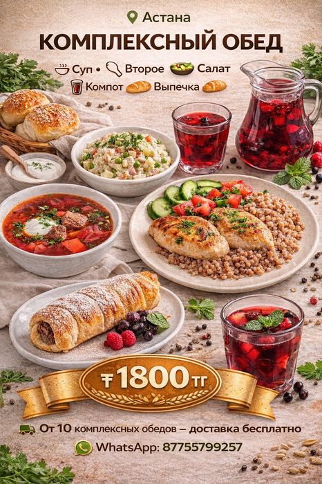 Комплексные обеды с доставкой