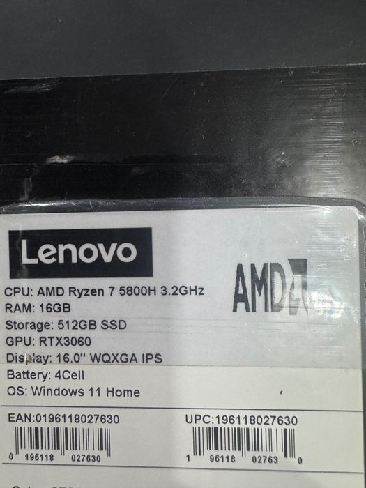 Lenovo legion 5 pro в идеале как новый