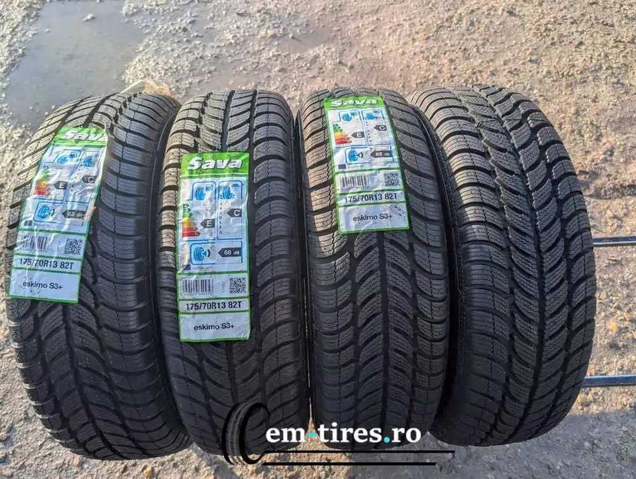 175/70 R13 • Iarna • Sava Eskimo S3+ 82T | 4 buc | Pret/buc