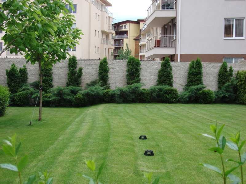 Вибропресовани бетонови блокчета за ограда, имитиращи дялан камък