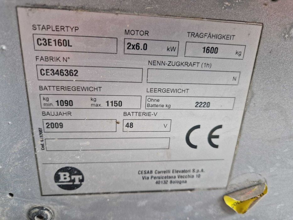 stivuitor electric cesab 1.6 to
