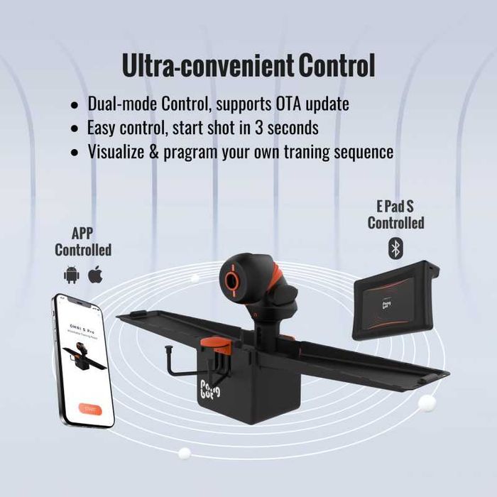 Теннисный робот PONGBOT OMNI S PRO.