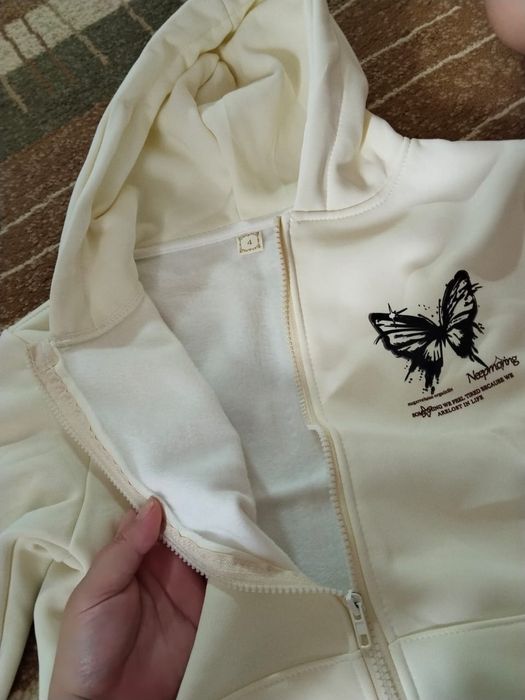 Кардиган для девочек с капюшоном Style-Черная бабочка