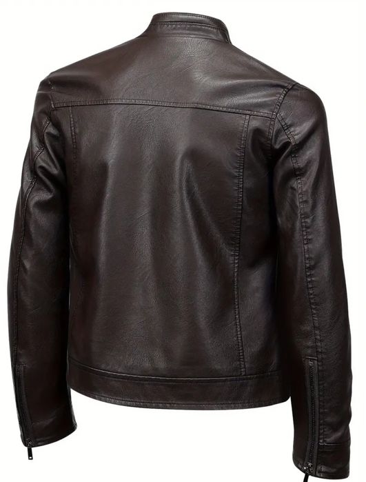 Кожено яке в два цвята