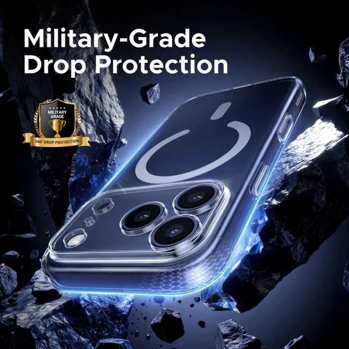 Apple iPhone 17 /Pro/Max/Air/ Удароустойчив MagSafe силиконов кейс