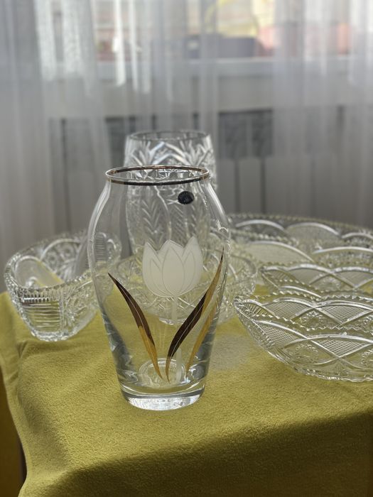 Ваза хрустальная богем(рассрочка)
