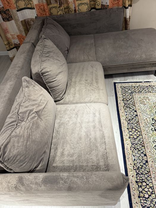 Диван угловой коричневый