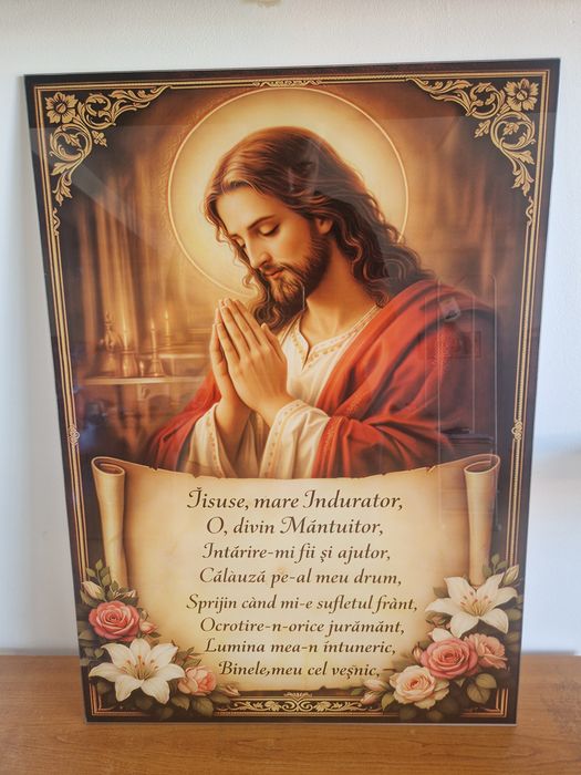 Icoana 70x50 poze sticla orice poza pe sticla icoane