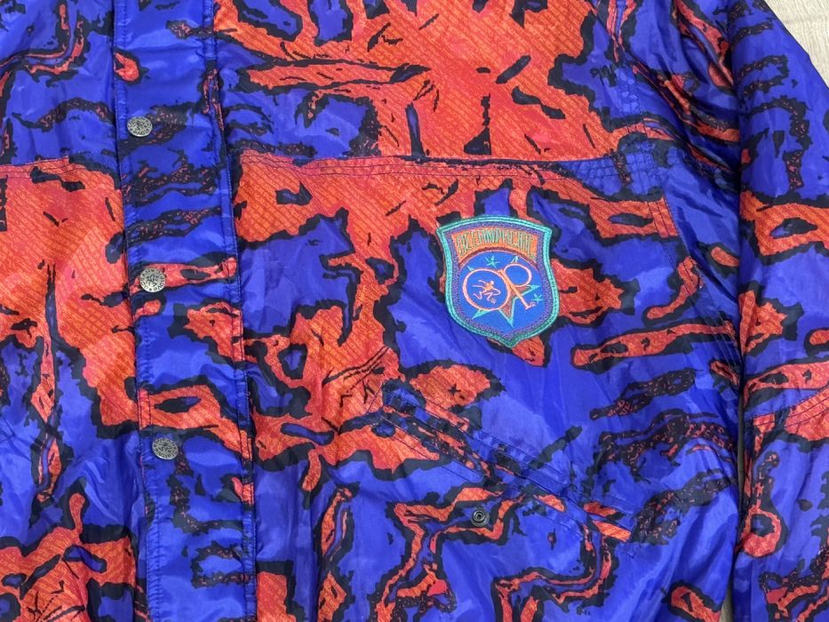 Ретро Vintage Ocean Pacific (OP) Яке – 90-те, Abstract Crazy Print