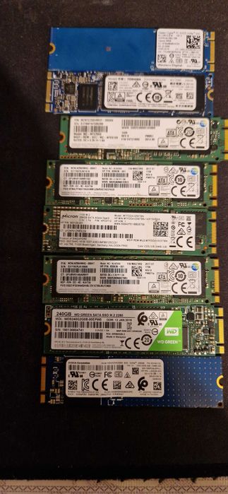 256/128 GB Nvme M2Sata Micron,SKHynix,Samsung,WD,Adata,Kioxia
