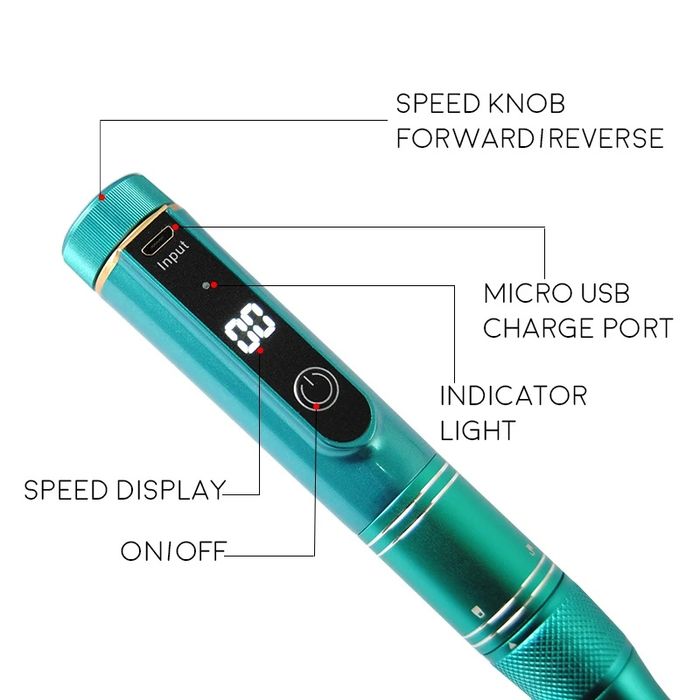 Безжична електрическа пила за нокти Cordless Nail Drill