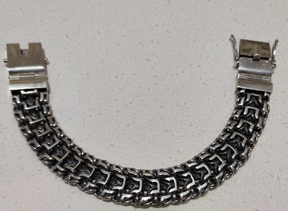 Браслет серебряный " Император"