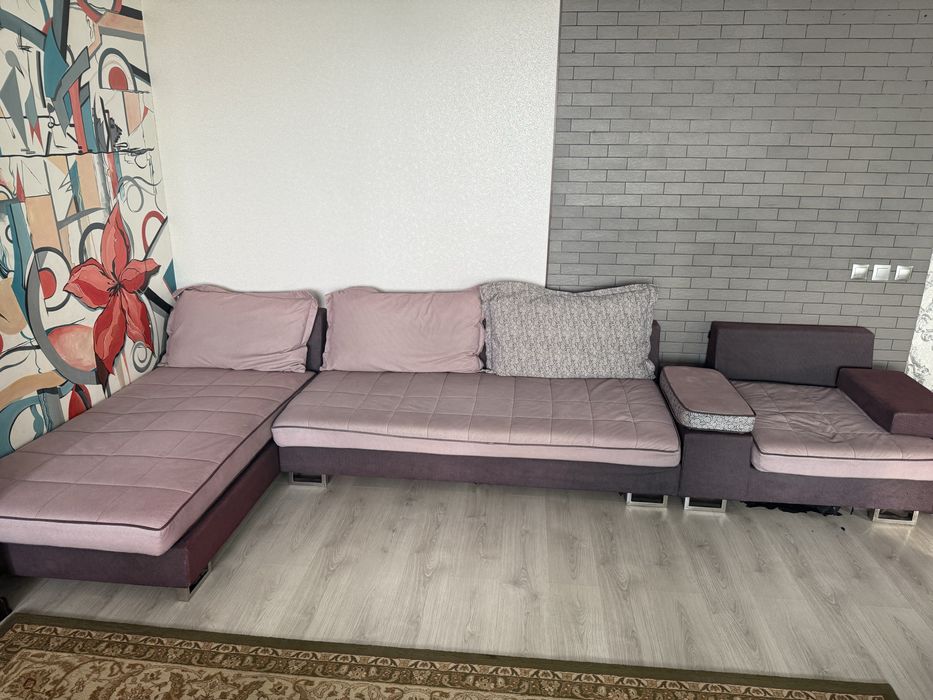 Диван из 3 частей серый