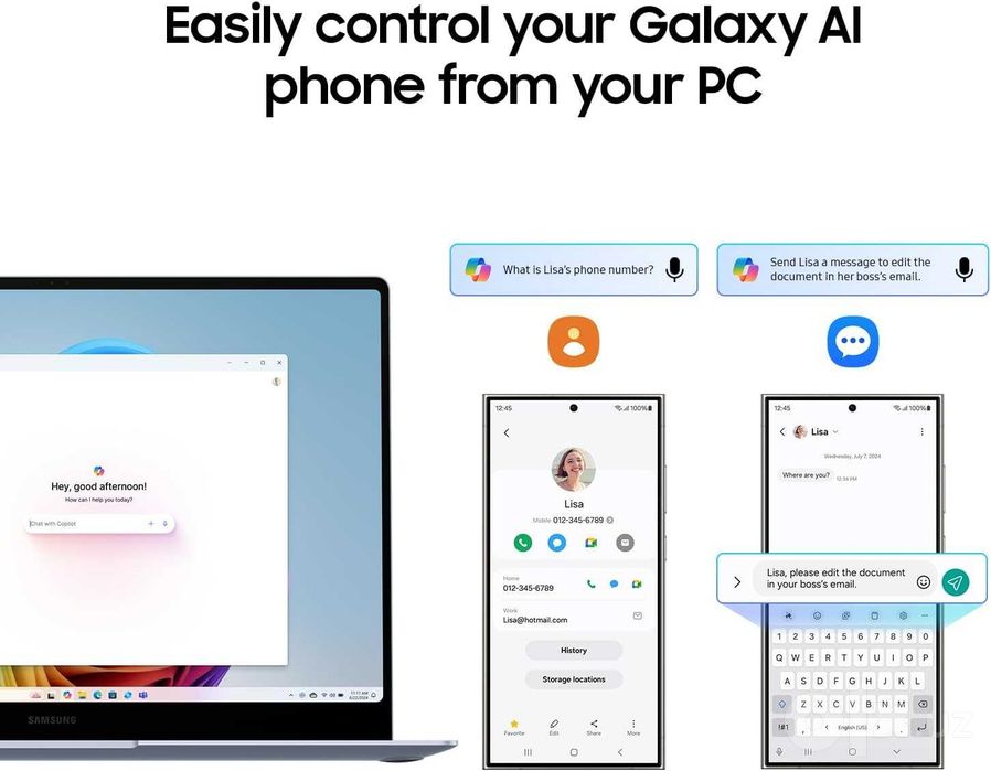 Samsung 15” Galaxy AI Book4 Edge  FHD IPS Snapdragon X Plus  16GB 512G