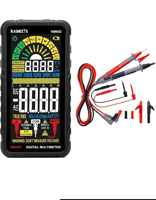 Multimetru digital Kaiweets KM602  6000 numărători True-RMS   AC/DC