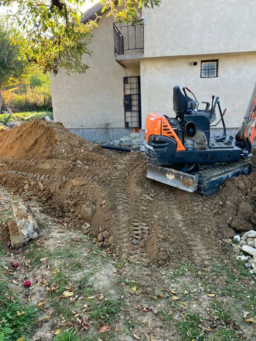 Услиги с мини багер,и самосвал