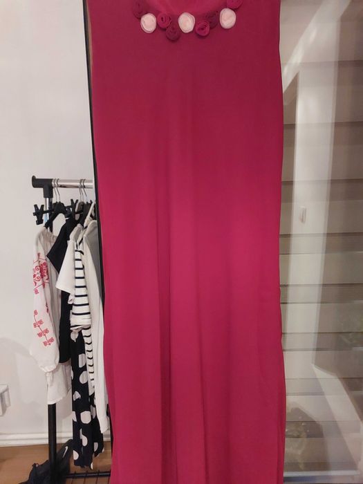 Rochie de seară, produs românesc, lungă, din voal.