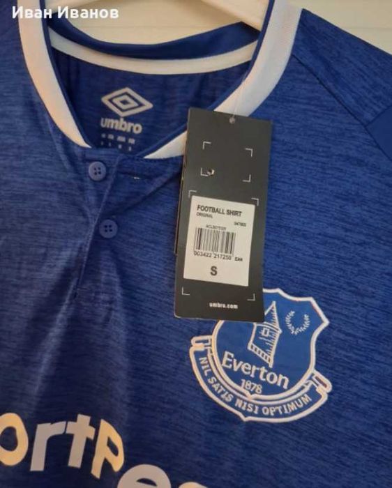 Чисто нова оригинална фланелка на Евертън