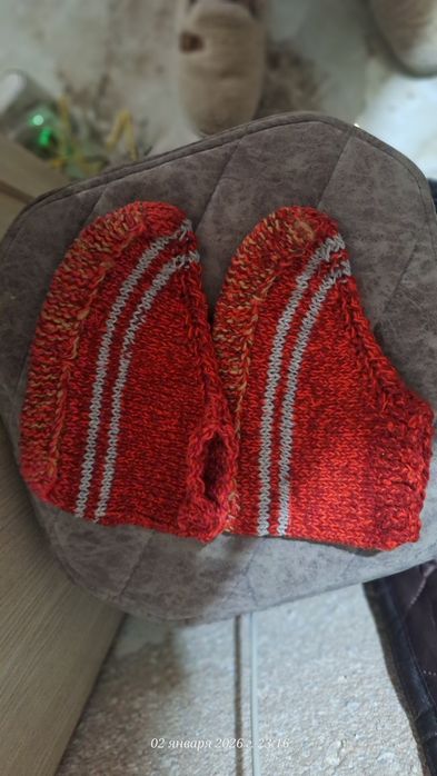 Вязанные пяточки и носки
