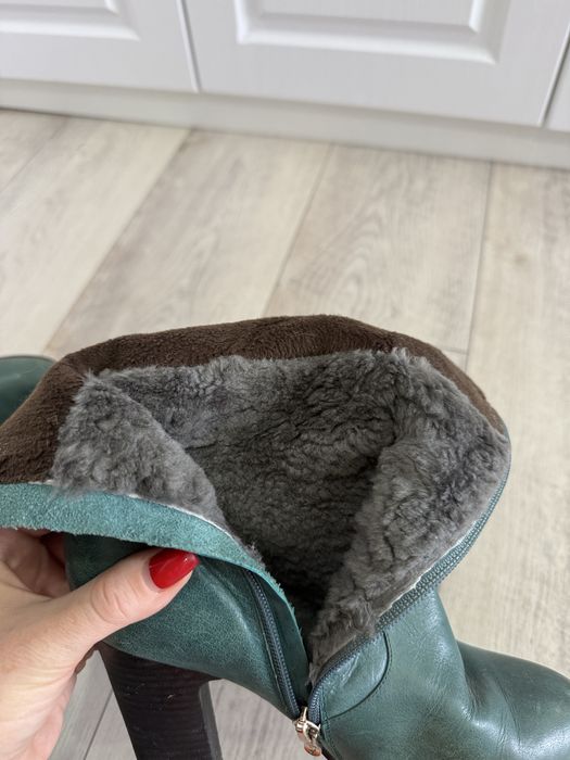 Сапоги зима кожа