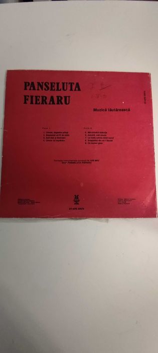 Panseluta Fieraru - muzica lautareasca - disc vinil