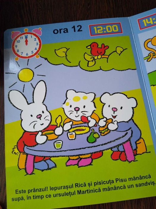Cărticica copii "Sa învățăm ceasul"