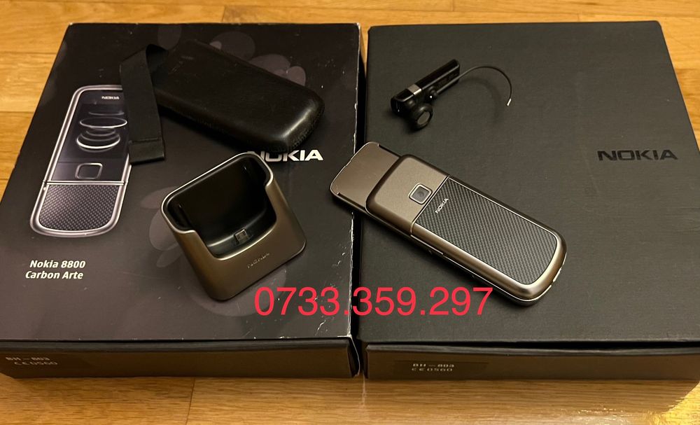 Nokia 8800 ARTE Carbon CA NOU ! Full Box ! RARITATE ! Telefon colectie