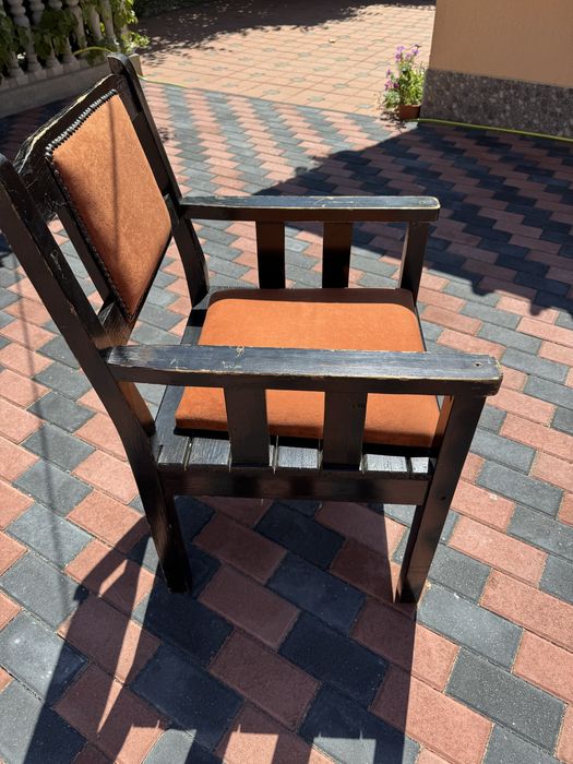 Scaune terasa din lemn tapitate