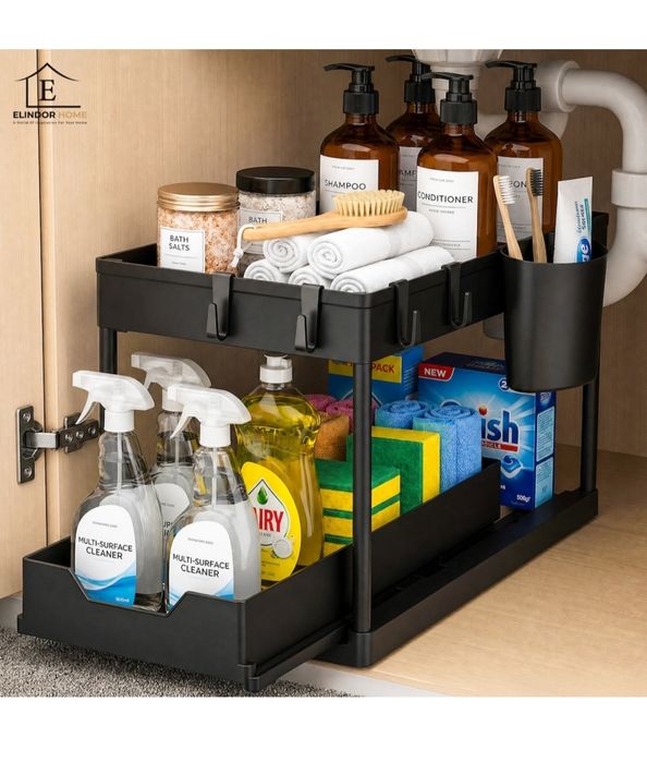 Organizator plastic nou sigilat negru
