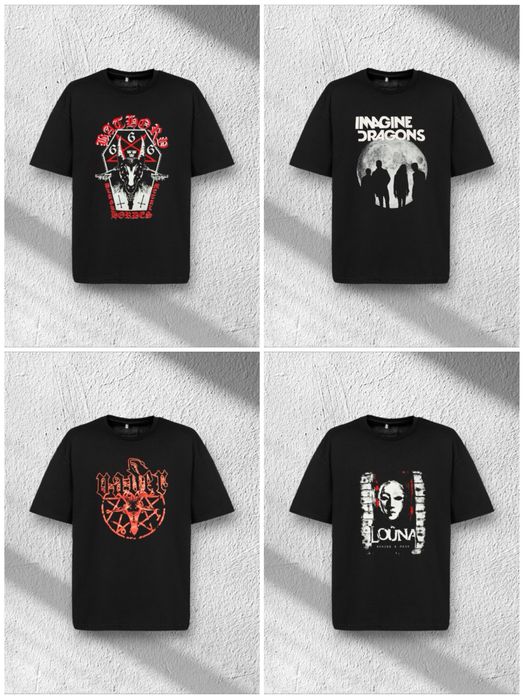 Рок мерч футболки неформальные