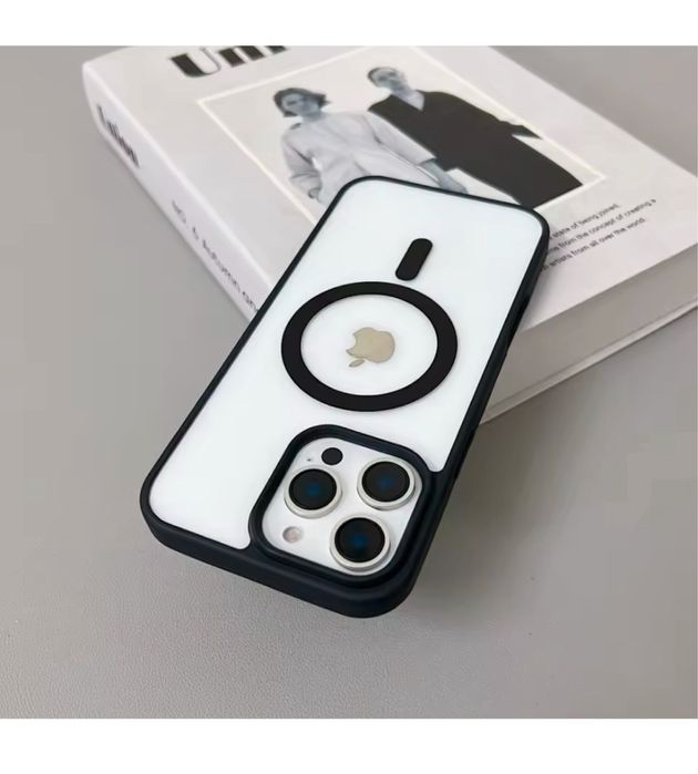 Iphone 15 16 17 PLUS PRO MAX AIR Husa Acryl Magsafe Hard Plastic Folie