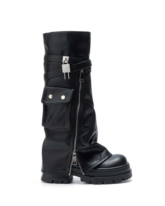 Ботуши високи на платформа и ципове-ПРОМОЦИЯ