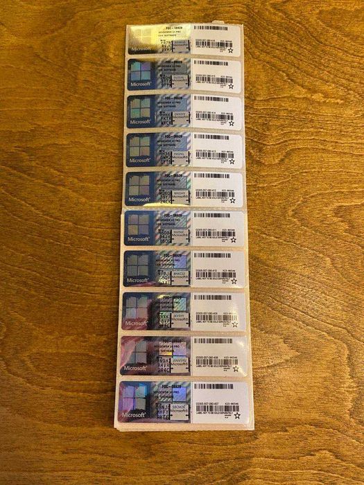 OEM-стикер Windows 10/11 Pro для сборщиков и сервисов