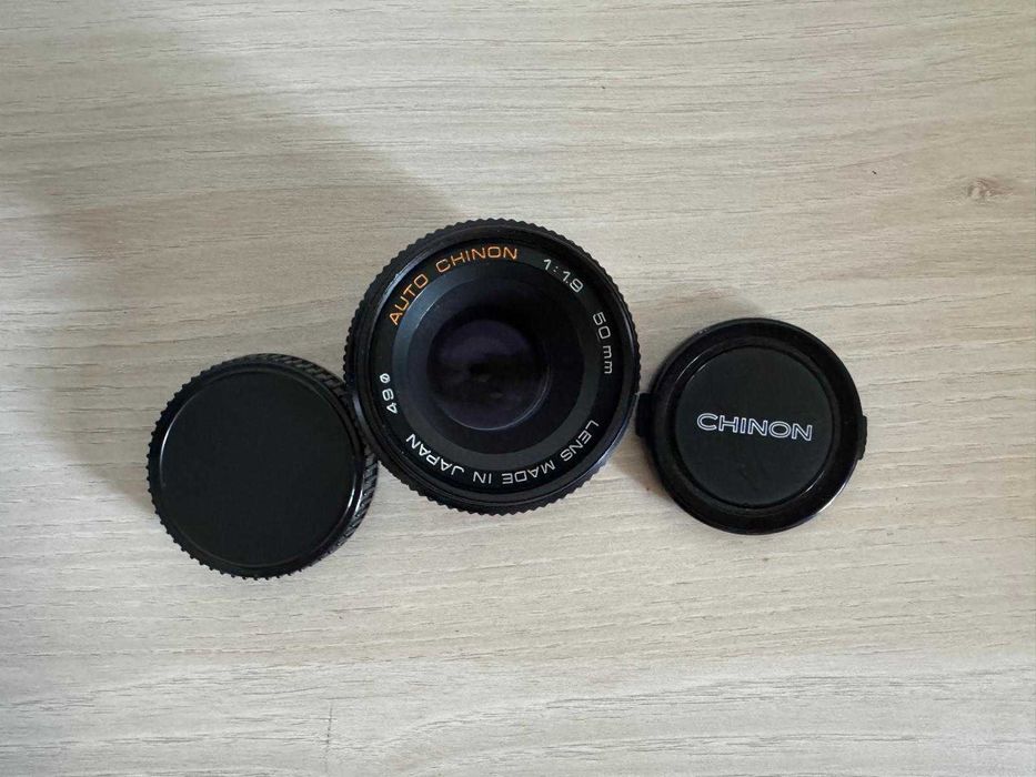 Chinon Auto MC 50mm f/1.9 — montură Pentax K, focalizare manuală