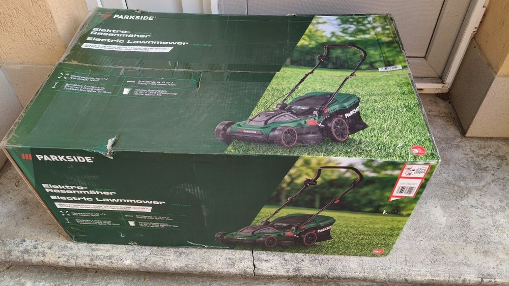 Mașină electrică Parkside Turbo Powerde tuns gazonul