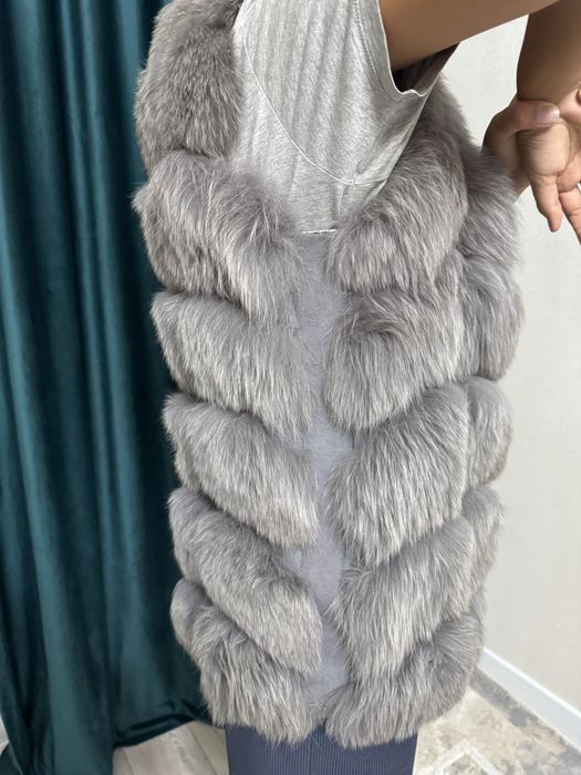 Песец жилетка норка