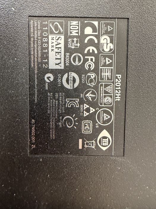 Vand Monitor Dell P2012 HT