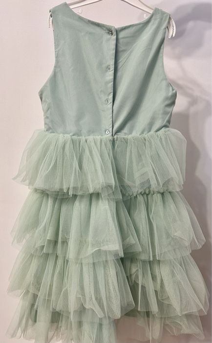 Рокля с тюл и пайети H&M 7-8г.