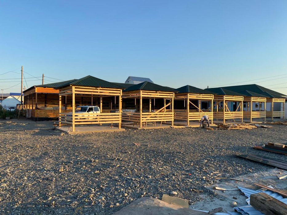 Беседки- тапчаны из дерева